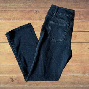 Worthington Black Denim Stretch Classic Fit Straight Leg Women's Size P6